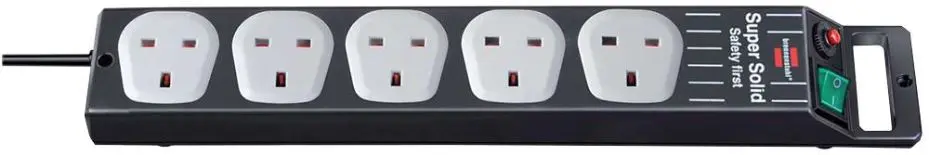 BRENNENSTUHL Super-Solid-Line 5位拖板 2.5米電線