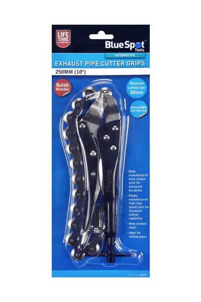 Blue Spot 250mm Exhaust Pipe Cutter Grips, Max Cut 80mm