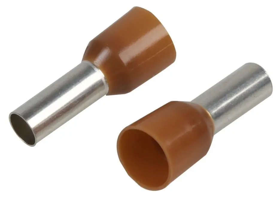 PRO POWER 10mm 빨간색 절연 부트레이스 페룰, 100개입