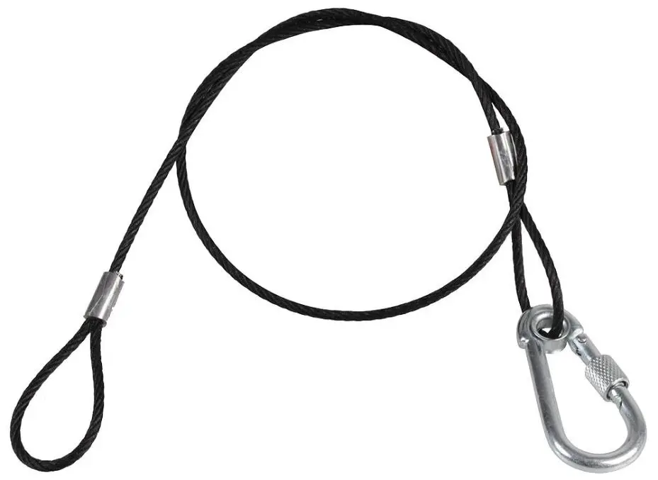 PULSE כבל בטיחות שחור לחיבור - 3 מ״מ x 600 מ״מ