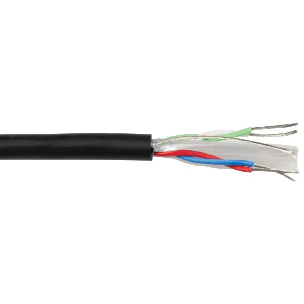 Van Damme Digitour AES/DBU & DMX Audio Cable, 4-Core, 0.14mm², 1m, Black
