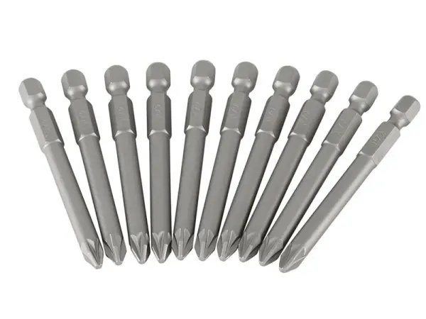 STANLEY 十字 Pozidriv 动力头螺丝批 PZ2 x 70mm（10支装）