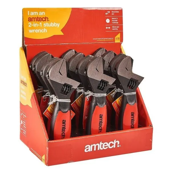 Amtech Stubby Dual Function Adjustable Wrench