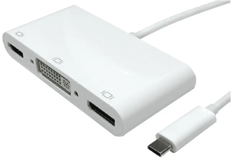 PRO SIGNAL - Adaptateur USB-C vers 4K DisplayPort, DVI et HDMI