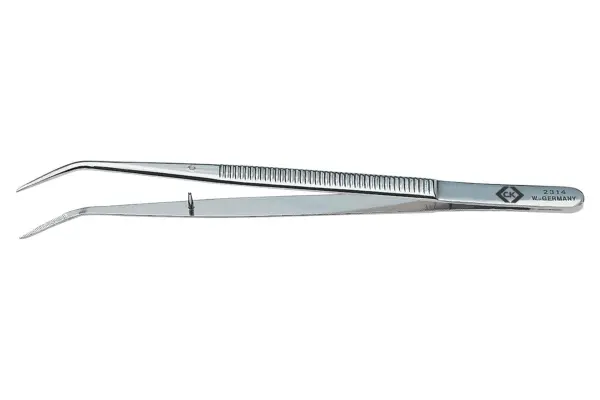 CK TOOLS Universal Precision Tweezers - Bent Nose 150mm