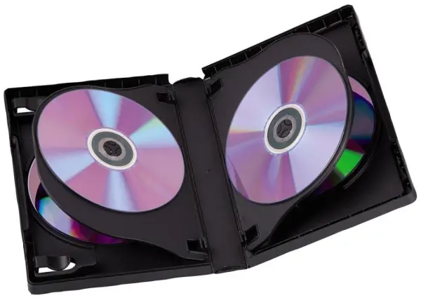 HAMA 6-Box DVD Jewel Cases, Black, 3-Pack