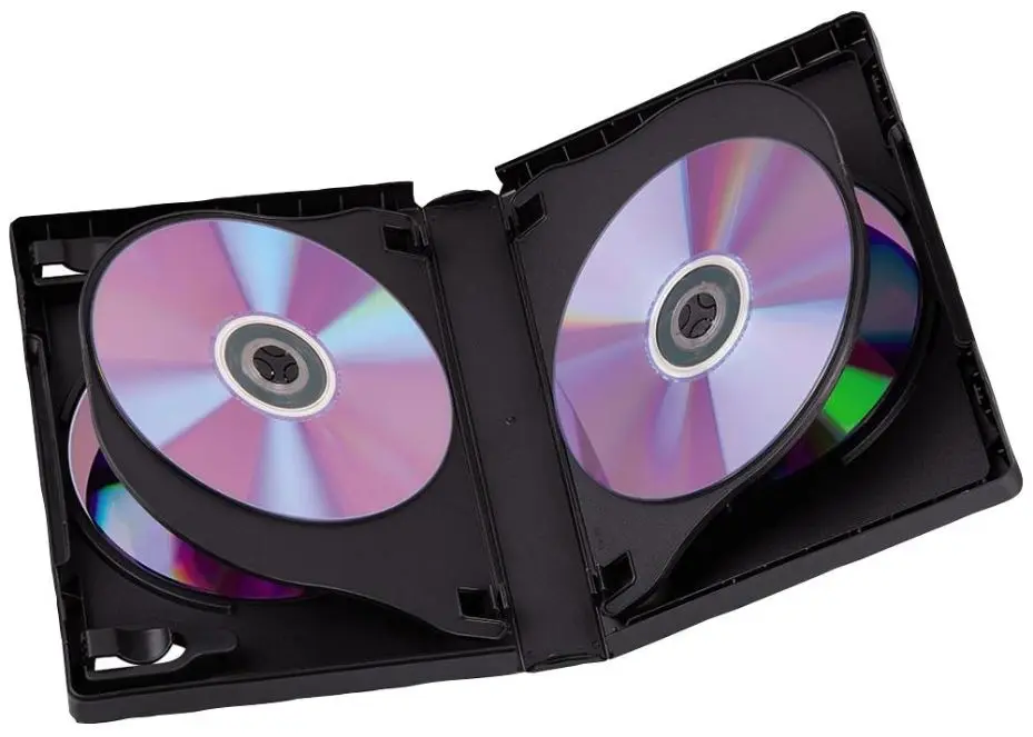 HAMA 6-Box DVD Jewel Cases, Black, 3-Pack