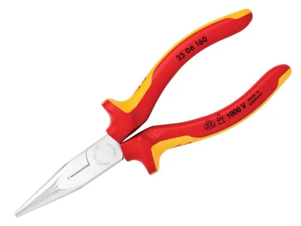 Knipex VDE Μυτερά Πένσα Σιδηροκοπτική, 160mm, 10.000V