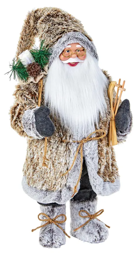 Premier 60cm Alpine Santa with Glasses Decoration