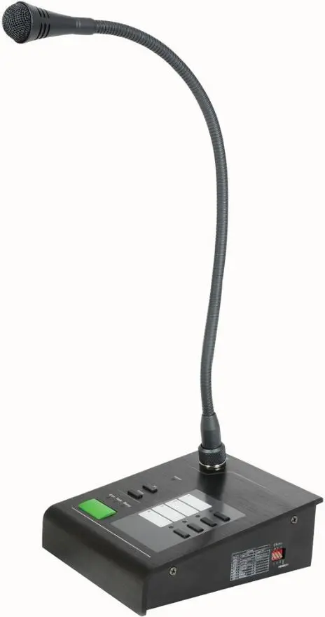 Microphone à condensateur Adastra avec station d'appel 4 zones