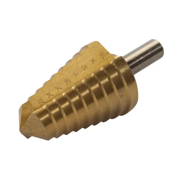 Silverline Titanium-Coated HSS Step Drill, 20-36mm