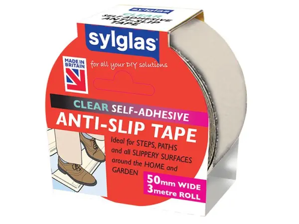 Sylglas - Ruban antidérapant transparent, 50mm x 3m