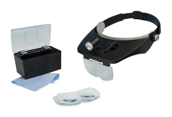 LIGHTCRAFT LED Headband Magnifier Kit with Bi-Plate
