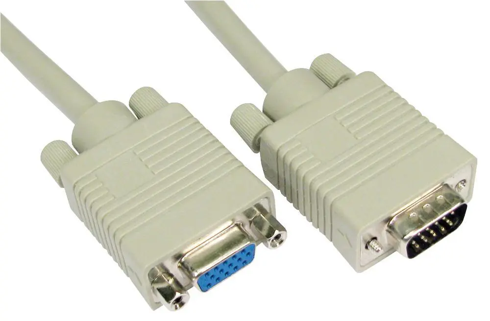 PRO SIGNAL Cable Extensión SVGA, Macho a Hembra, 5m - Beige