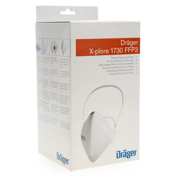 Dräger X-plore 1730 C Masque FFP3 sans valve – Boîte de 20