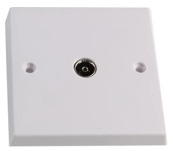 Volex Accessories 1-dílná koaxiální TV zásuvka, bílá