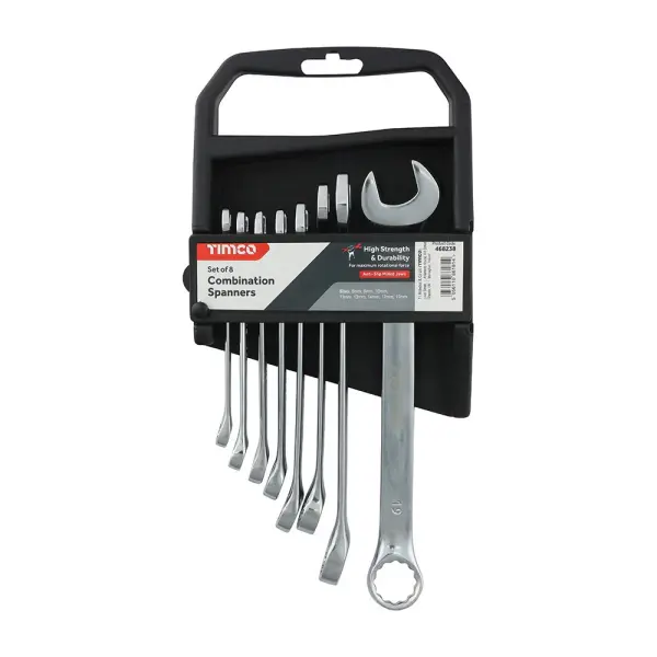 Timco Set Spanar Gabungan (8 Keping, Saiz 8mm-19mm)