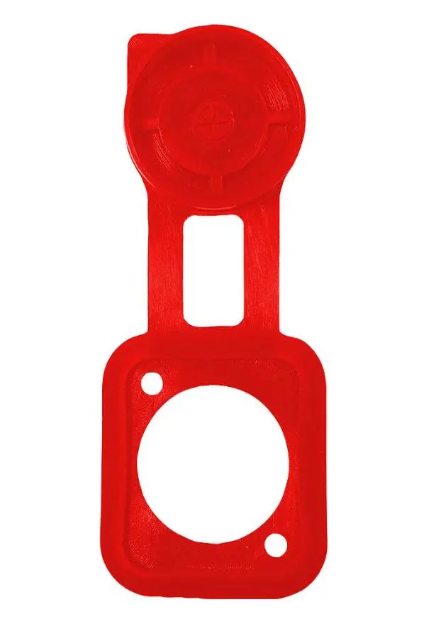 CLIFF CP299807 XLR Feedthrough Connector Sealing Gasket with Cover, Red