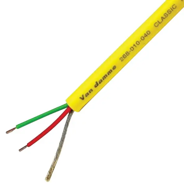 VAN DAMME Tour Grade Classic XKE Pro Patch Cable, 100m - Yellow