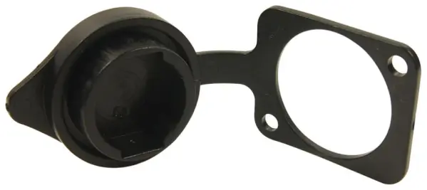 Cliff CP30112 XLR Receptacle Sealing Cover, Black