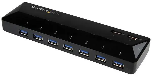 STARTECH Hub USB 3.0 a 7 Porte con 2 Porte Ricarica Rapida 2.4A