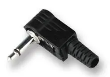 PRO SIGNAL 3.5mm Mono Jack Plug, 90° Angle, 5 Pack