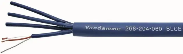 Van Damme Blue Series 4 Pair Multicore Cable, Studio Grade, Per Metre