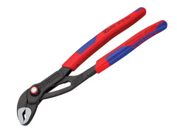Knipex Alicates Cobra® Quickset para Bombas de Agua, 250mm, Empuñaduras Multicu