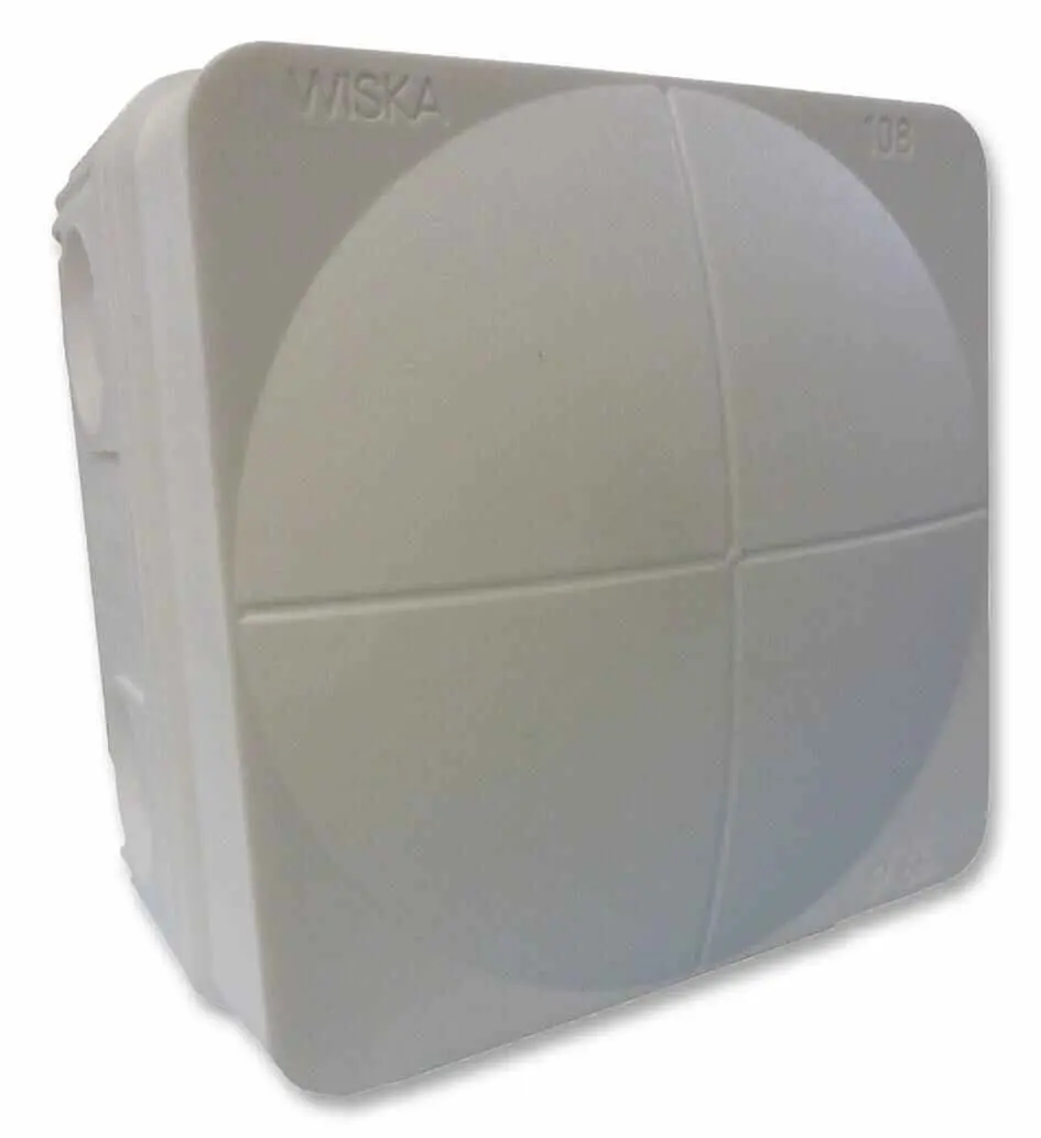 WISKA Combi 108/5 Verbindungsdose Polypropylen IP66 Grau 76 x 76 x 51mm