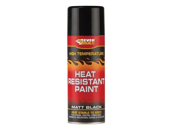 Everbuild Sika Tinta Spray Resistente ao Calor, 400ml, até 600°C