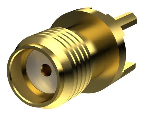 TAOGLAS SMA Female Straight PCB Mount Connector Gold Plated