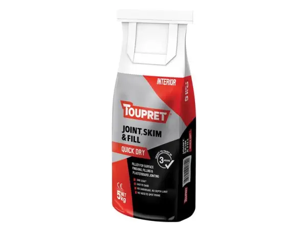 Toupret Γρήγορα Στεγνό Joint Skim & Fill, 5kg
