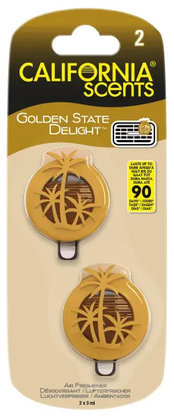 California Scents Mini Diffusers Air Freshener, Pack of 2, Golden State Delight