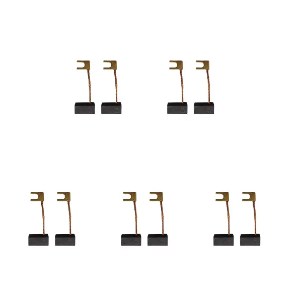 5 Pairs Carbon Brushes for Rupes BR5 Mini Grinder, 6x7x14mm
