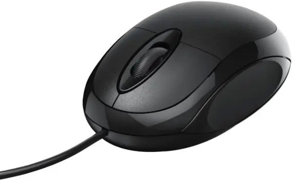 HAMA MC-100 Mouse Ottico USB 3 Pulsanti, Nero