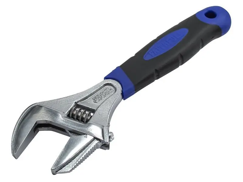 Faithfull Wide Mouth Adjustable Spanner, 200mm