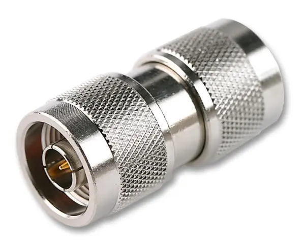 Amphenol N Plug to Plug RF Adaptor, 50 Ohm, Straight