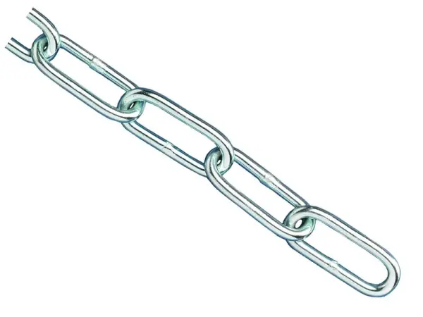 Faithfull Zinc Plated Steel Chain 2.5mm x 2.5m, 50kg Max Load