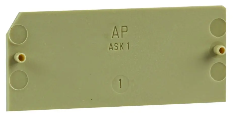 WEIDMULLER Terminale di Fondo Micro Sezione, Beige