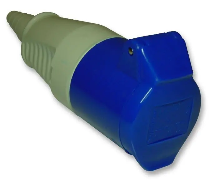 HiLo 16A Cable Mount CEE Socket, Blue, IP44