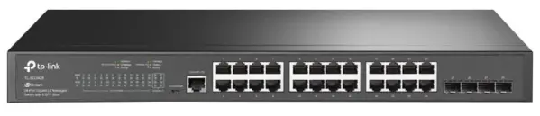 TP-LINK JetStream 24-Port Gigabit Managed Switch mit 4 SFP-Steckplätzen