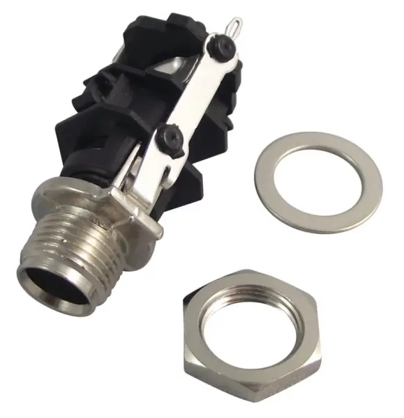 Prise jack REAN 1/4” TRS pour montage PCB vertical, 3 pôles