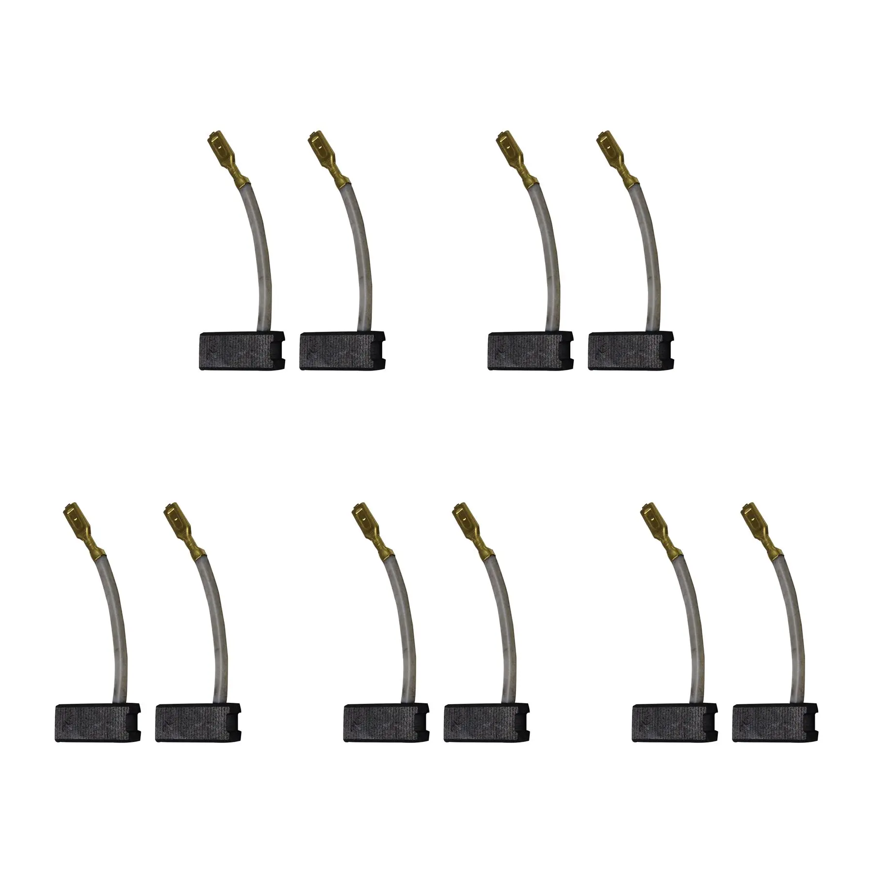 5 Sets of DeWalt-compatible Carbon Brushes (6x8x18mm, Pack of 10)