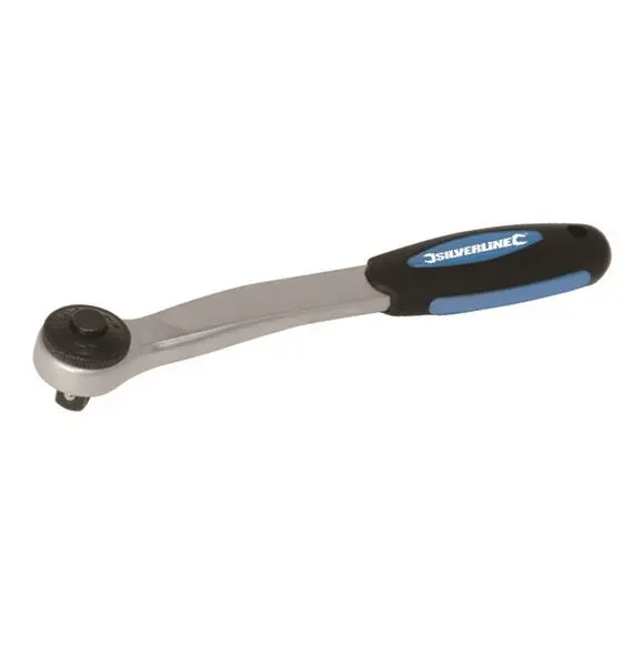 Silverline Heavy Duty Ratchet Handle, 1/2 inch, 250mm