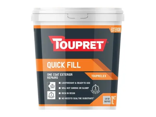 Toupret Quick Fill (Εξωτερικός Χώρος) 1 Λίτρο