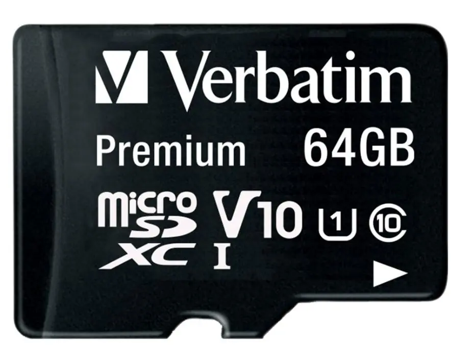 VERBATIM 프리미엄 U1 MicroSDXC 카드 (64GB) 및 SD 어댑터 포함
