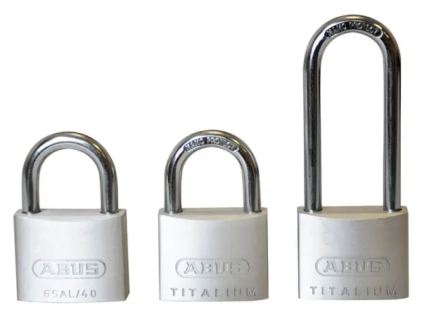ABUS 64TI/40mm TITALIUM 패드락 트리플 팩 (1개 긴 쇼클 포함)