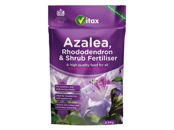 Vitax - Dünger für Azaleen, Rhododendren & Sträucher 0,9kg Beutel