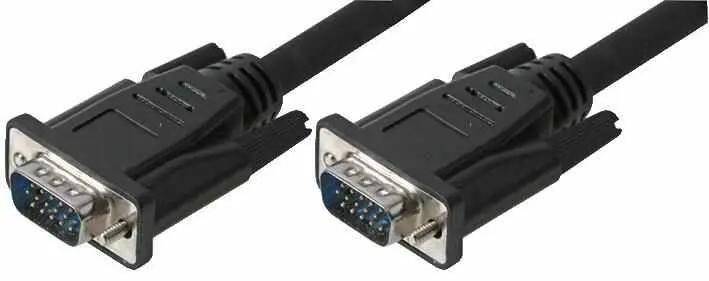 CONNEKT GEAR SVGA Male to Male Monitor Cable, 15 Pin, 5m, Black