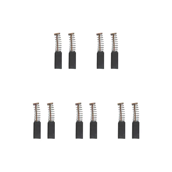 5 Set di Spazzole al Carbonio per Trapani Bosch A21 (6.3x6.3x17/15.5mm)